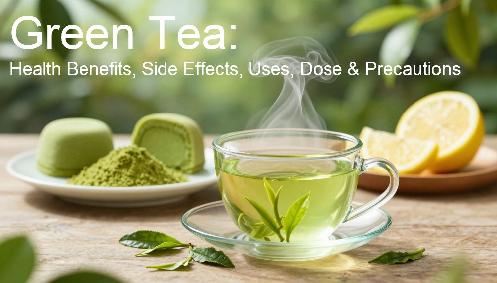Green Tea: Health Benefits, Side Effects, Uses, Dose & Precautions