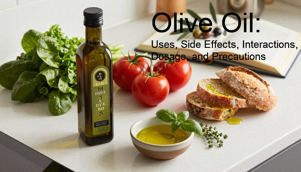 Olive Oil: Uses, Side Effects, Interactions, Dosage, and Precautions