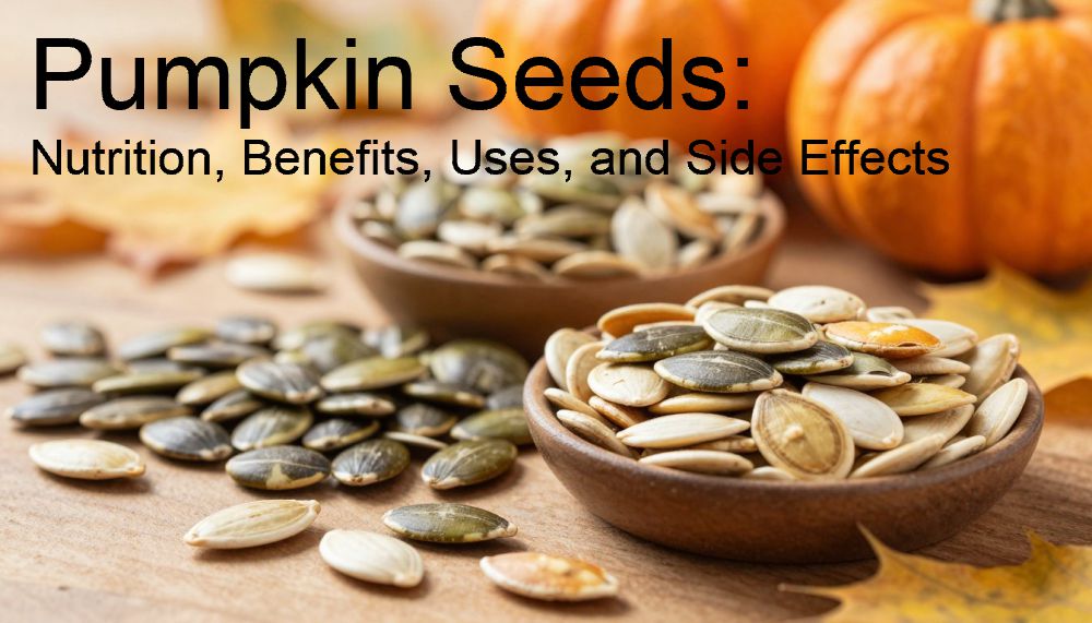 Pumpkin Seeds: Nutrition, Benefits, Uses, and Side Effects
